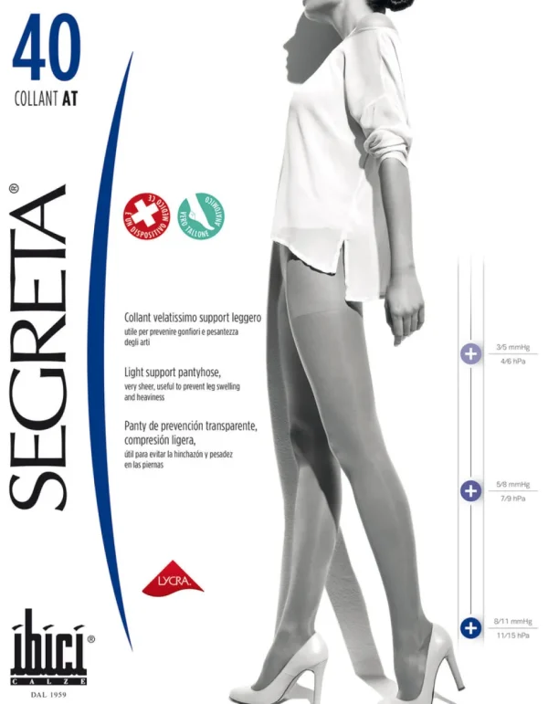 Women Segreta Collant 40 Support Pantyhose