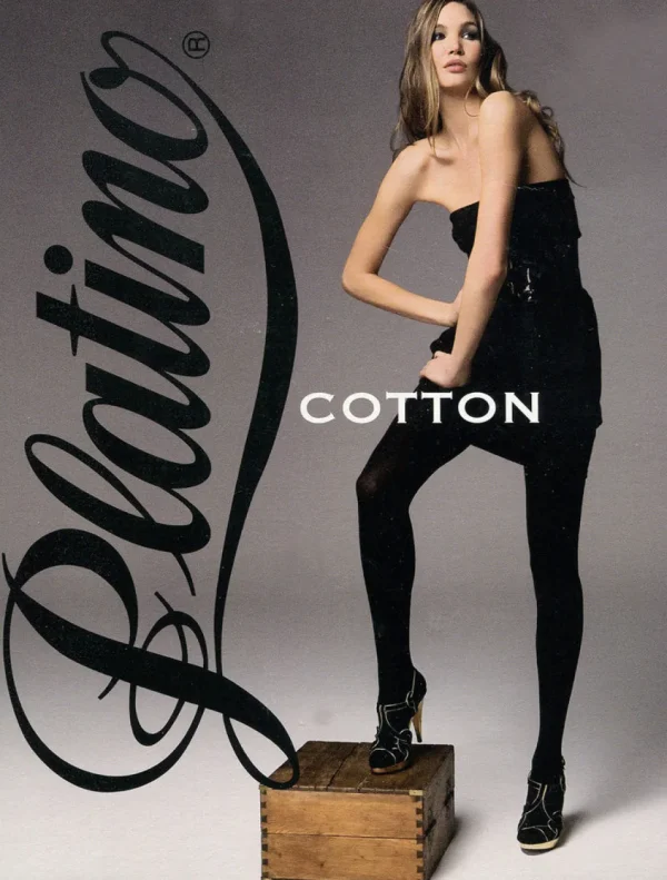 Women Platino Cotton Liso 100 Tights