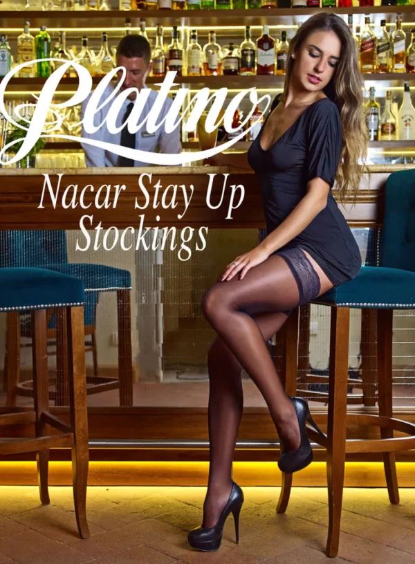 Women Platino Nacar 10 Stay Up Stocking