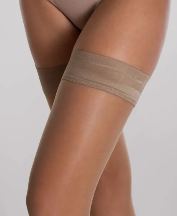 Women Silvia Grandi Plain 15 Stay Ups