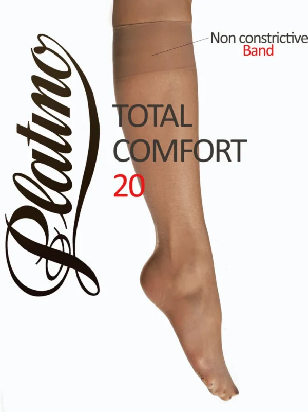 Women Platino Total Comfort 20 Knee High